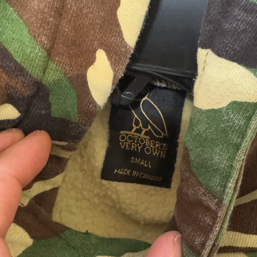 Camo Hoodie Sweater with Owl Logo - Green Camo - Picture 5 of 5